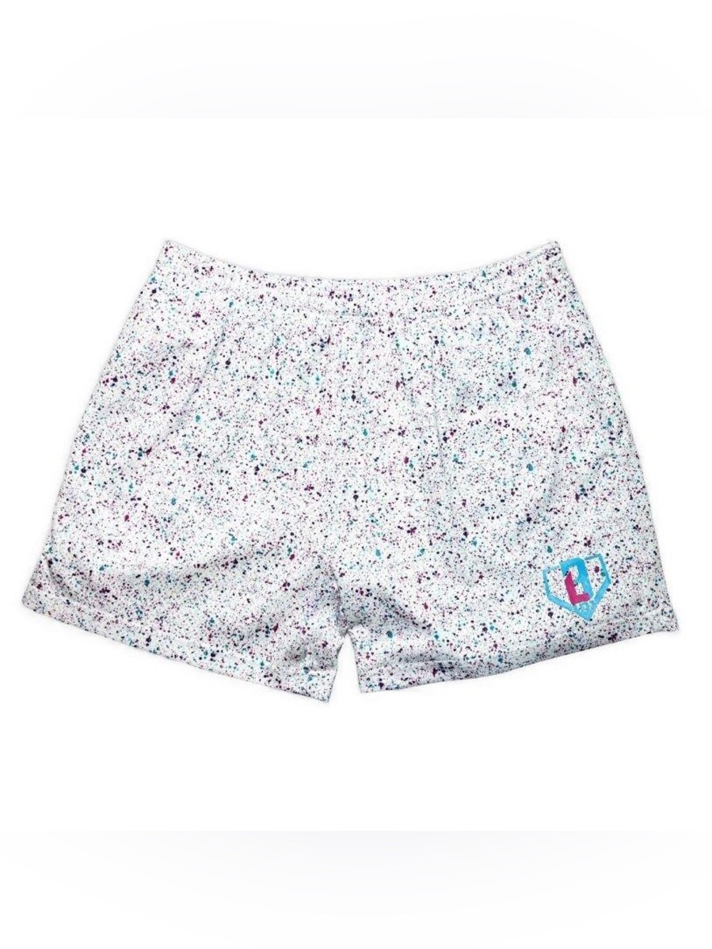 NEW Baseball Lifestyle 101 Splatter Shorts Adult Size